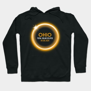 Retro Ohio Totality Total Solar Eclipse April 8 2024 Hoodie